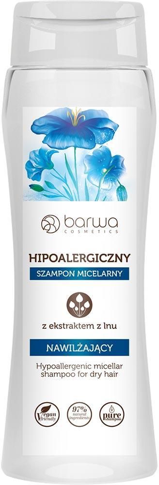 barwa hipoalergiczny szampon micelarny nawilżający z ekstraktem z lnu 250ml