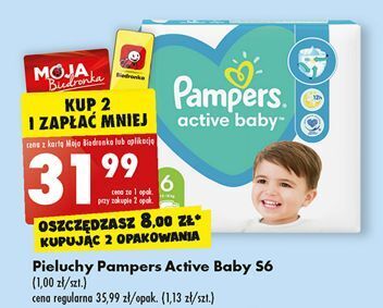 biedronka pampers active 31.99