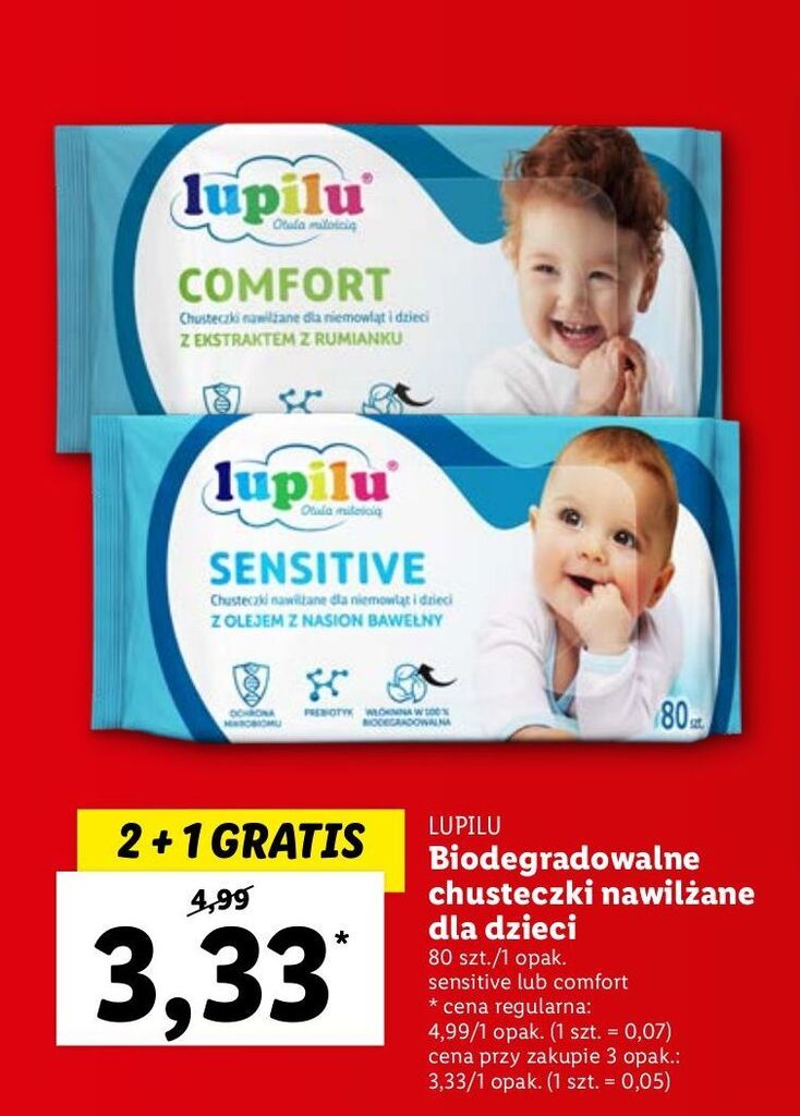 chusteczki nawilżane lidl