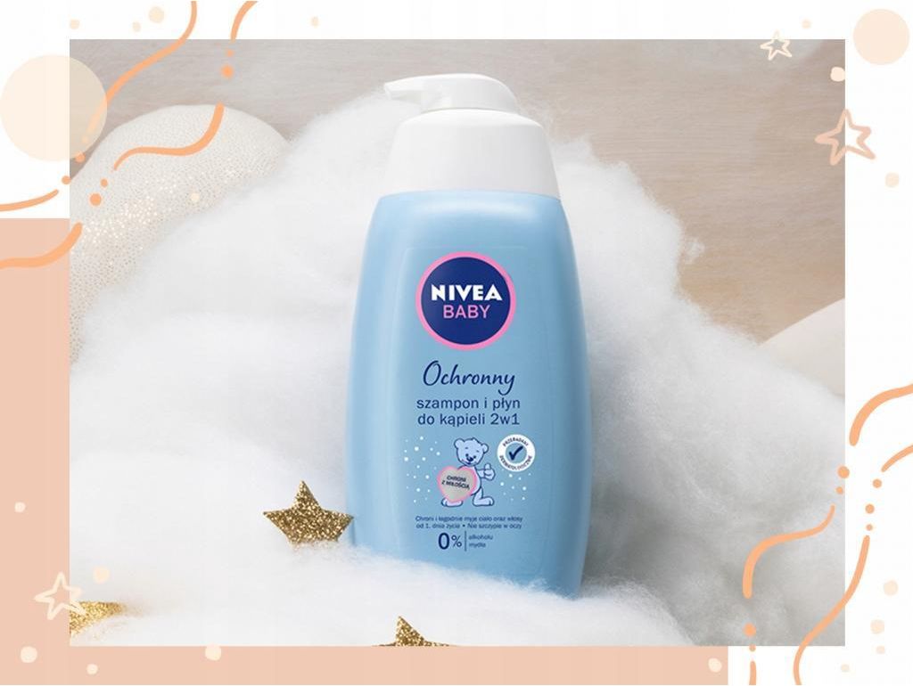 łagodny szampon i płyn do kąpieli 2w1 nivea baby