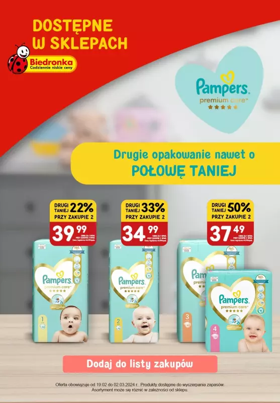 pampers gazetka