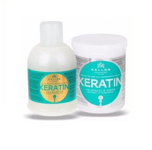 keratin kallos zestaw szampon 1l odżywka 1l