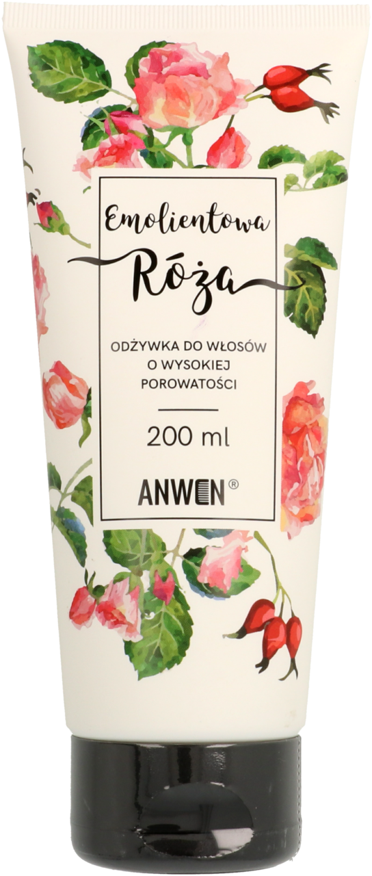 anwen odżywka do włosów o wysokiej porowatości emolientowa róża 200ml