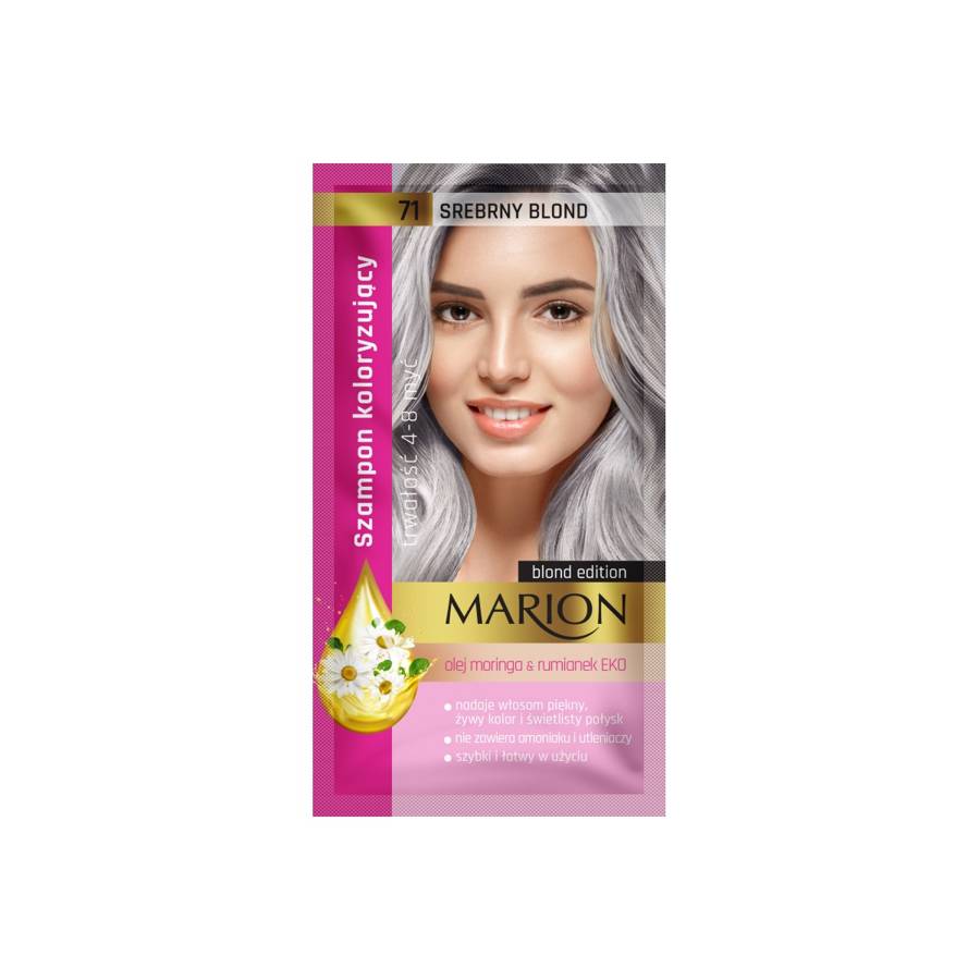 marion szampon srebrny ultra mocny włosy blond 200ml wizaz