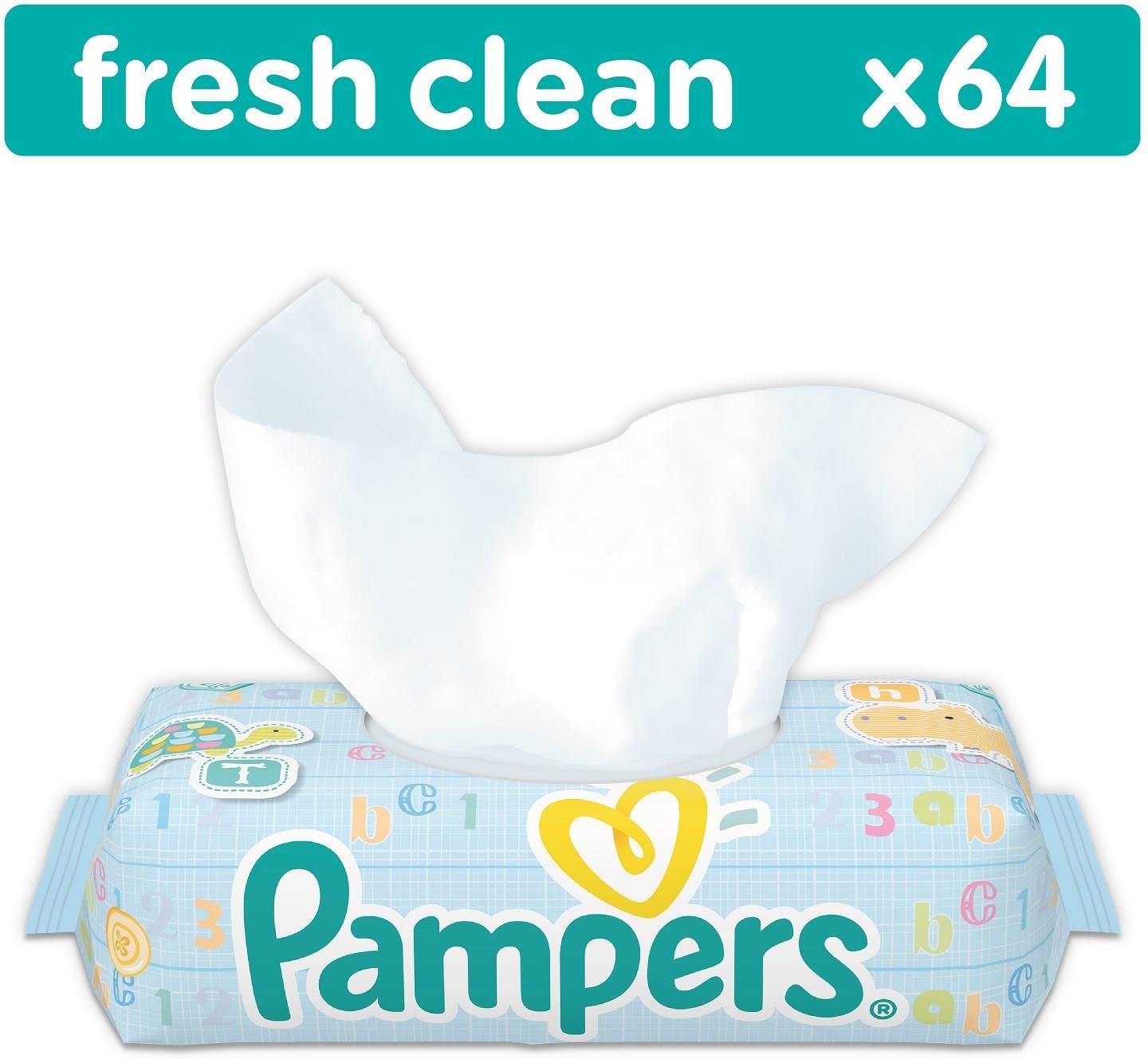 pampers chusteczki mokre 64 szt