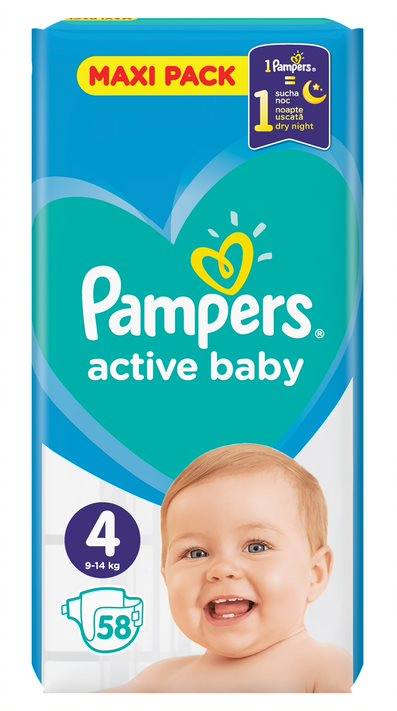 cena pampers active baby 4