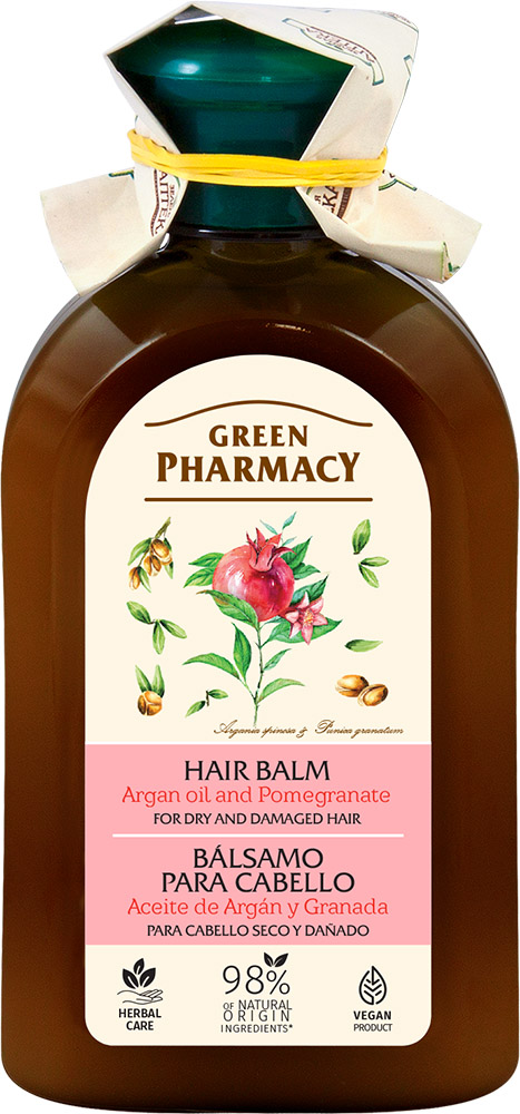 green pharmacy balsam olejek arganowy i granat do włosów suchych