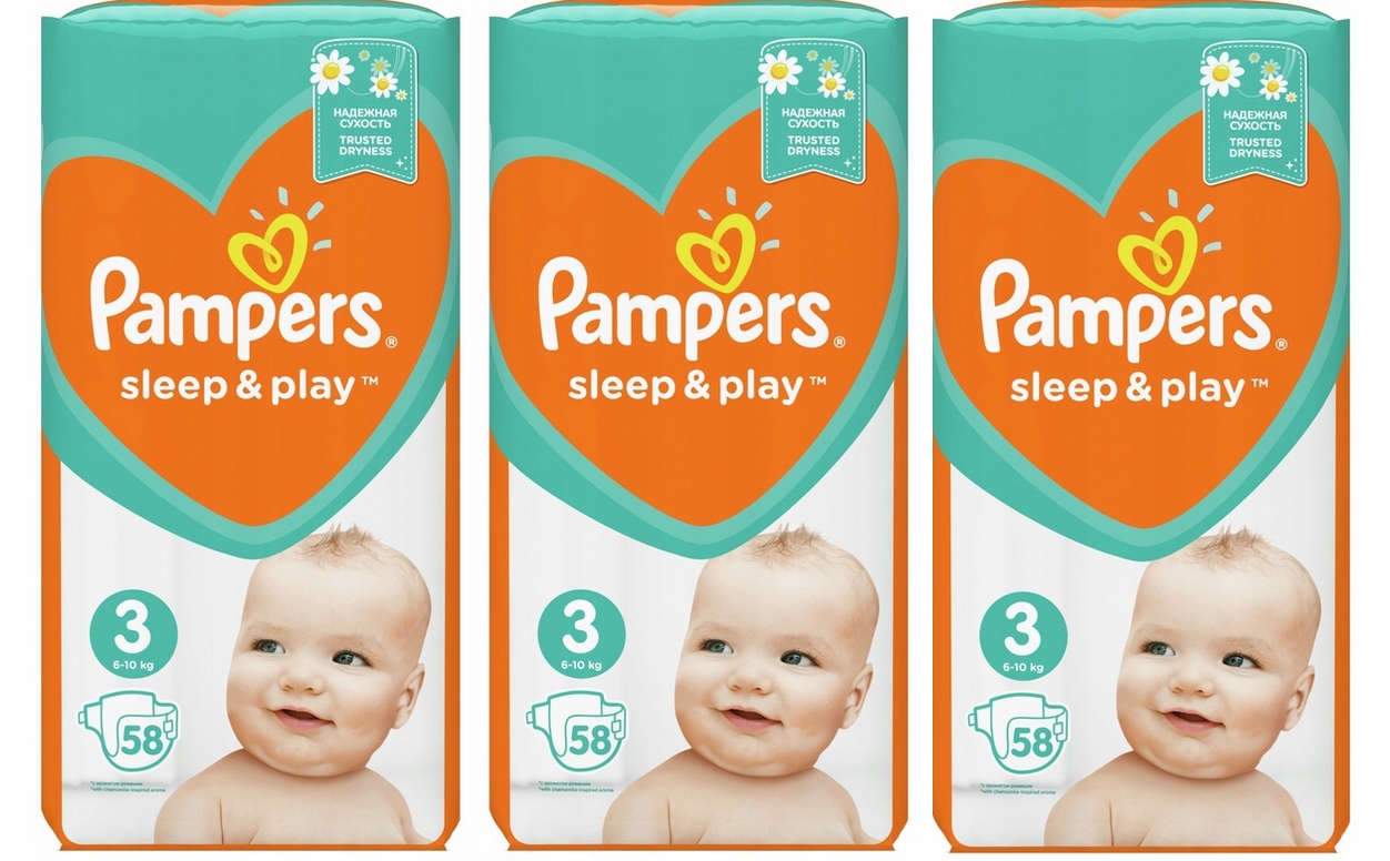 pampers sleep&play 3 midi 58szt