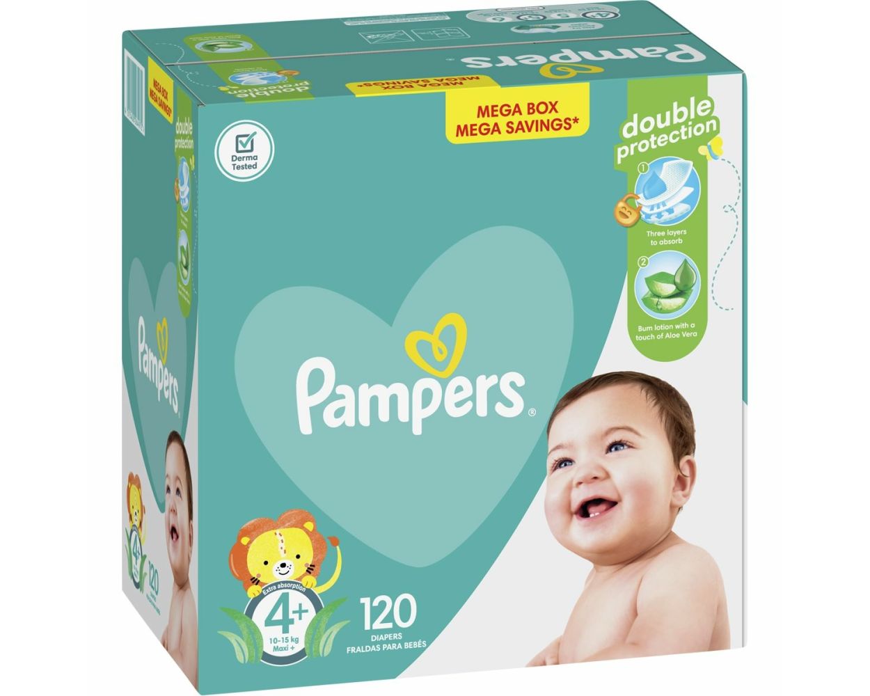 pampers active baby 4+ 120