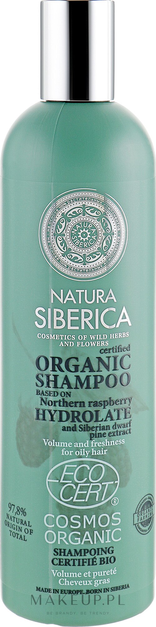 natura siberica organiczny szampon do włosów neutralny bez sl