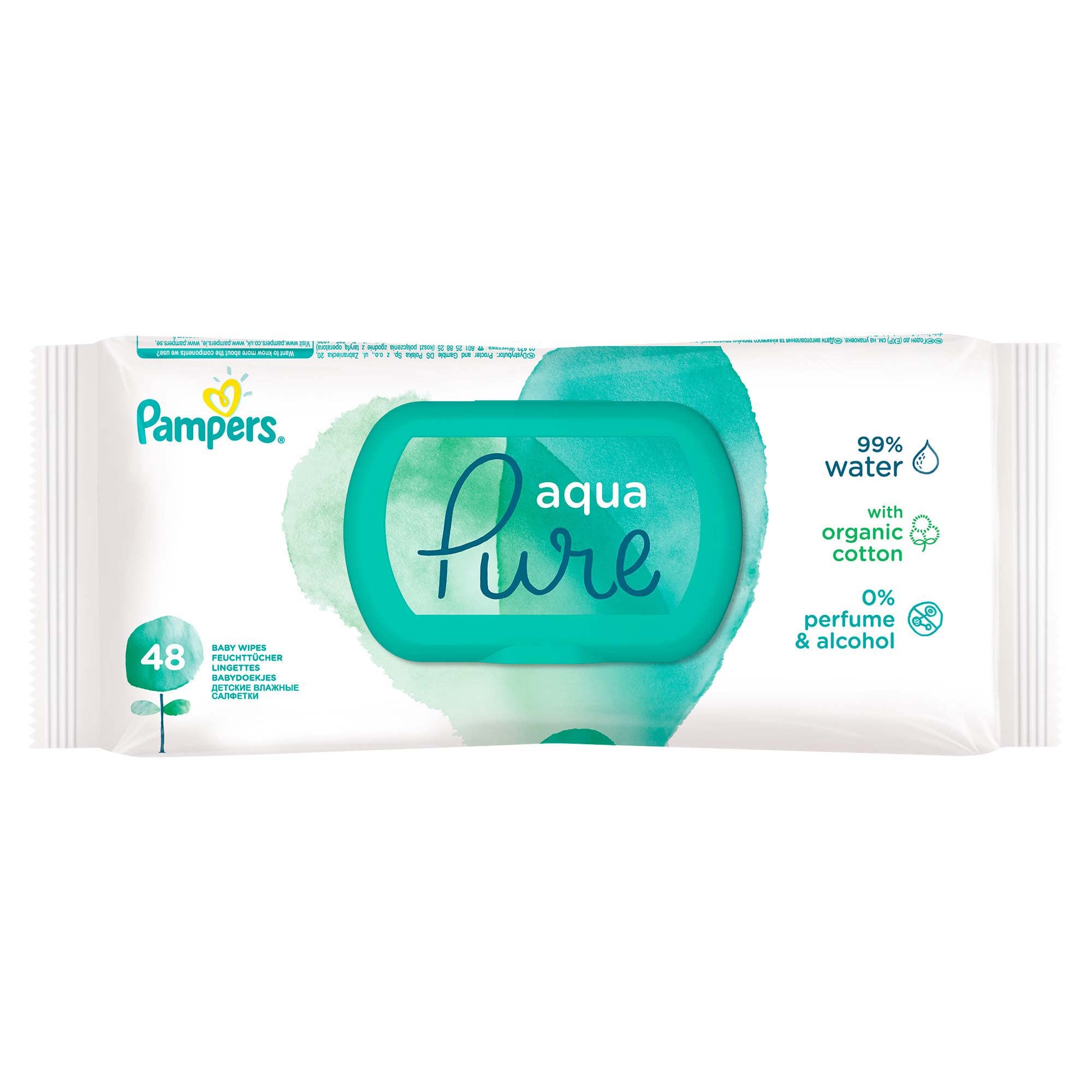 chusteczki pampers aqua pure tesco