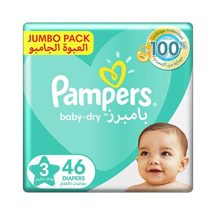 pampers jumbo pack size 3