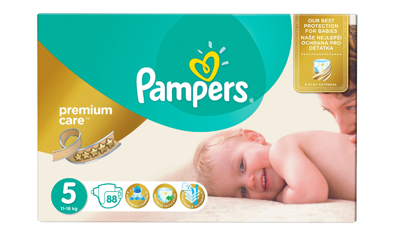 pampers premium care 5 junior 88szt