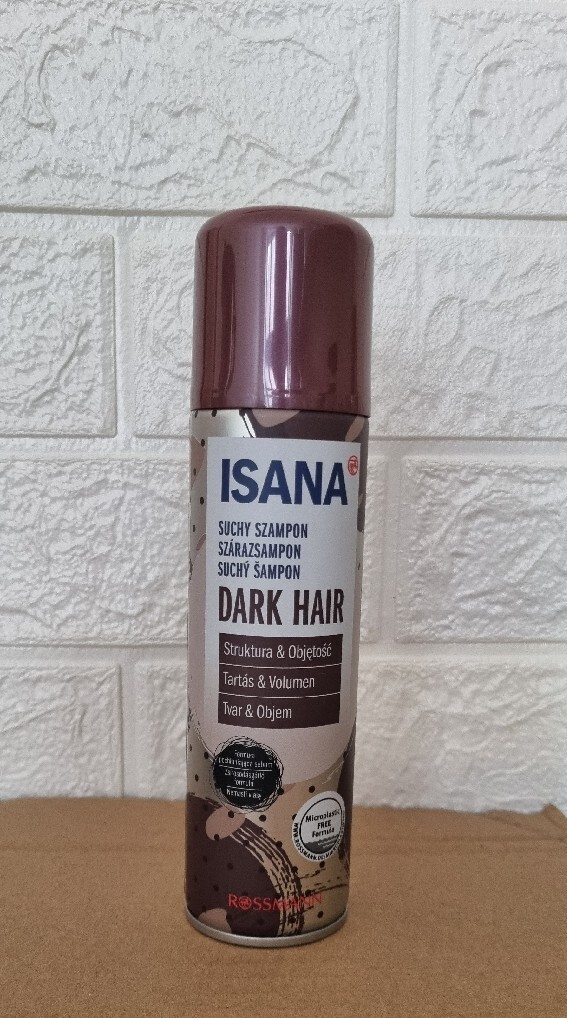 isana suchy szampon do włosów ciemnych