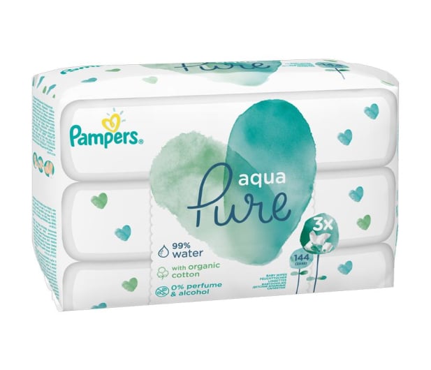 chusteczki pampers aqua pure norwegia