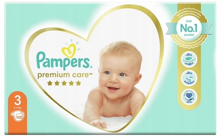 pampers premium care 120 szt 6 do 10 kg