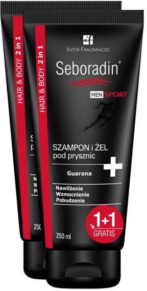 seboradin men sport 2w1 szampon i żel pod prysznic guarana