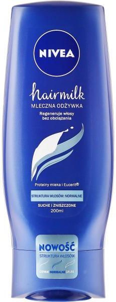 promocja nivea hairmilk mleczna odżywka do włosów o strukturze grubej