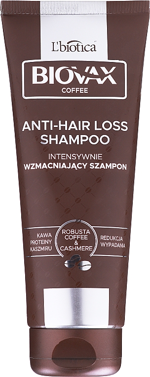 intensywnie wzmacniający szampon biovax glamour coffee 200ml