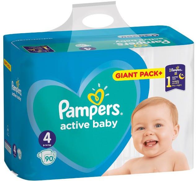 pampers active baby dry 4 8-14 kg 90 sztuk cena