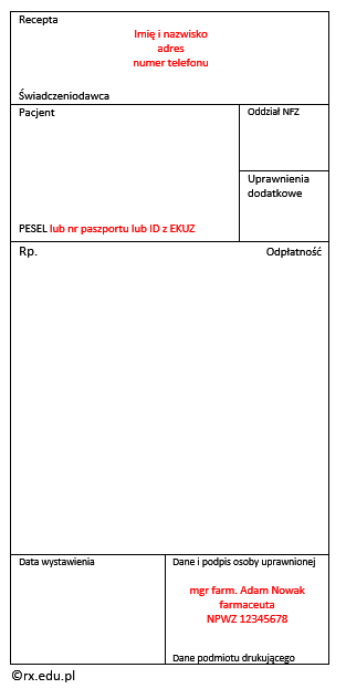 recepta na pieluchomajtki wzór