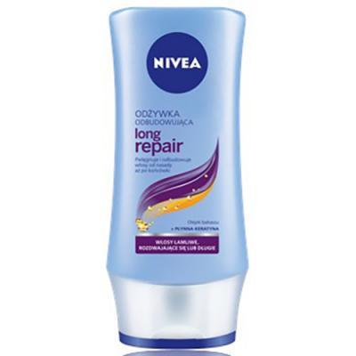 nivea long hair repair szampon silikony