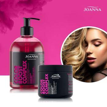 joanna color boost complex szampon tonujacy różowy hebe