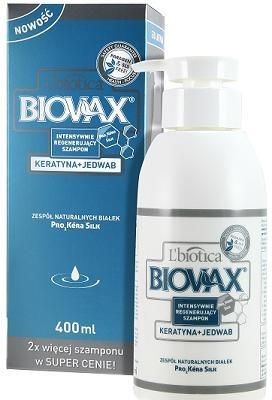 biovax intensywnie regenerujący szampon keratyna jedwab 200ml