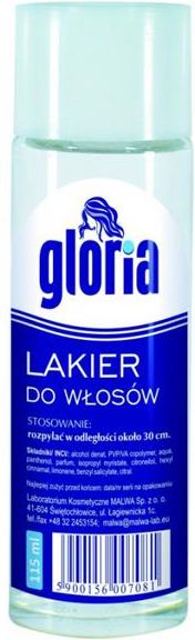 lakier do włosów gloria spray