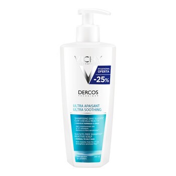 vichy dercos szampon ultrakojący dla reaktywnej skóry głowy 390 ml