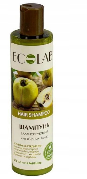 ecolab zrównoważony szampon do przetłuszczających się włosów 250 ml