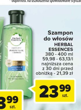 herbal essences bio renew wygładzający szampon do włosów