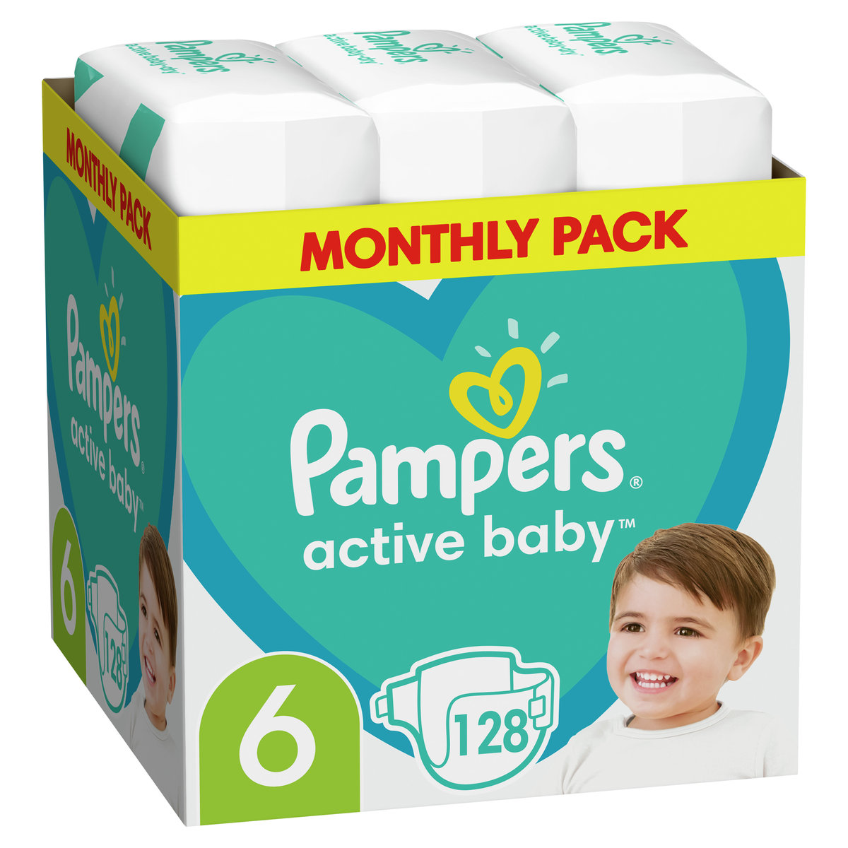 pieluchy pampers active baby mega b