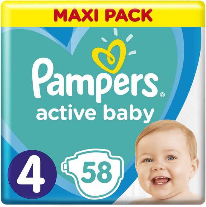 pieluchy pampers active baby premium care 4