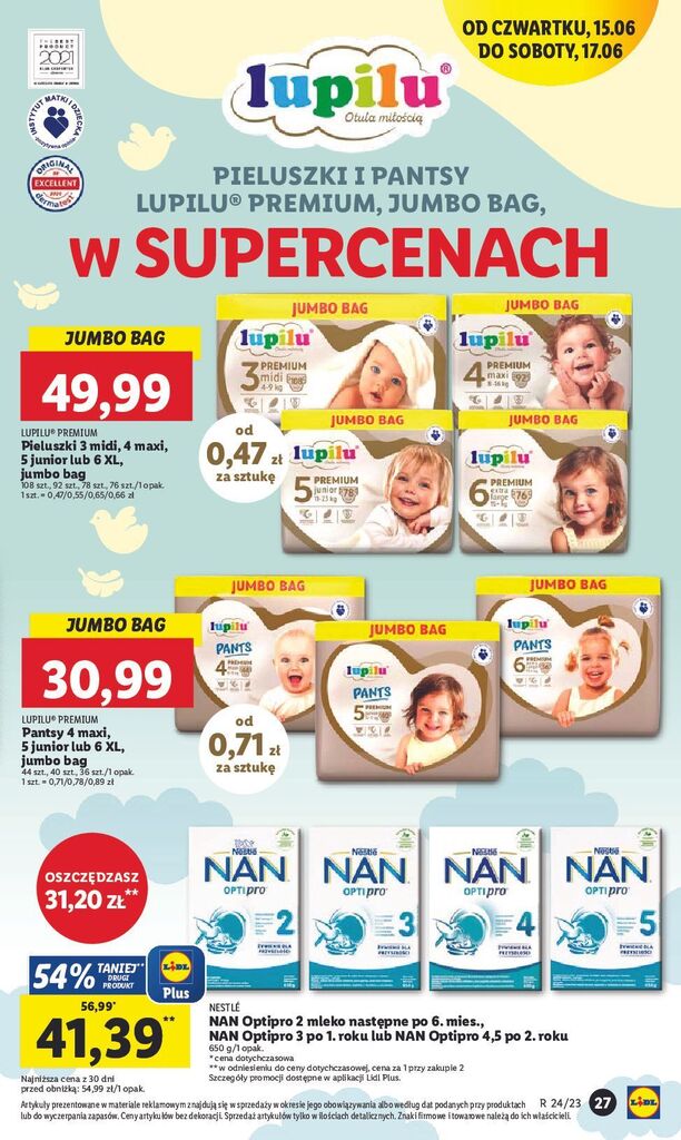 lidl jak czesto sa promocje na pieluchy