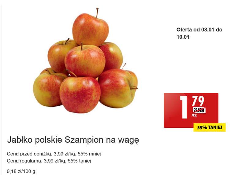 jabłko szampon biedronka cena