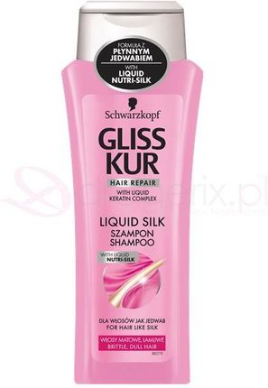 gliss kurliquid silk szampon do włosów łamliwych i matowych