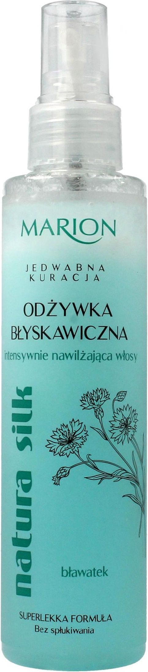 marion natura silk błyskawiczna odżywka do włosów intensywnie nawilżająca