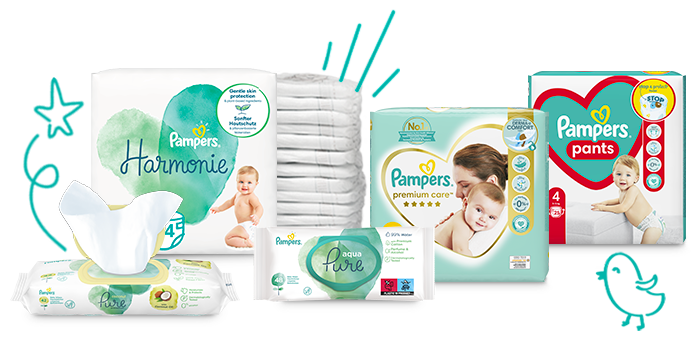 rozmiary pieluch pampers według wagi niemowlaka