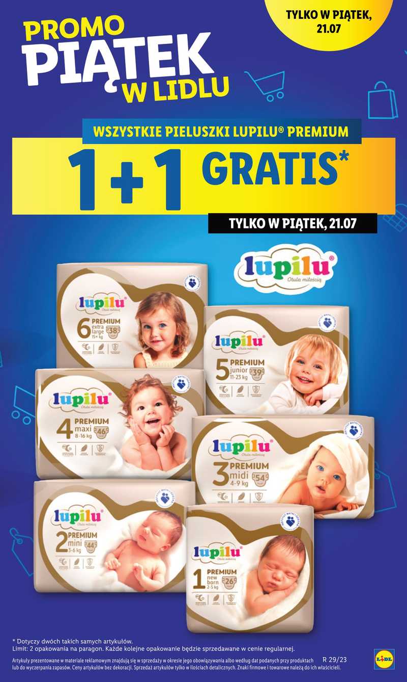 lidl lupilu pieluchy gazetka