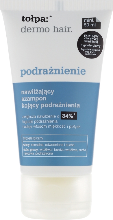 tołpa dermo hair szampon nawilżający kojący opinie