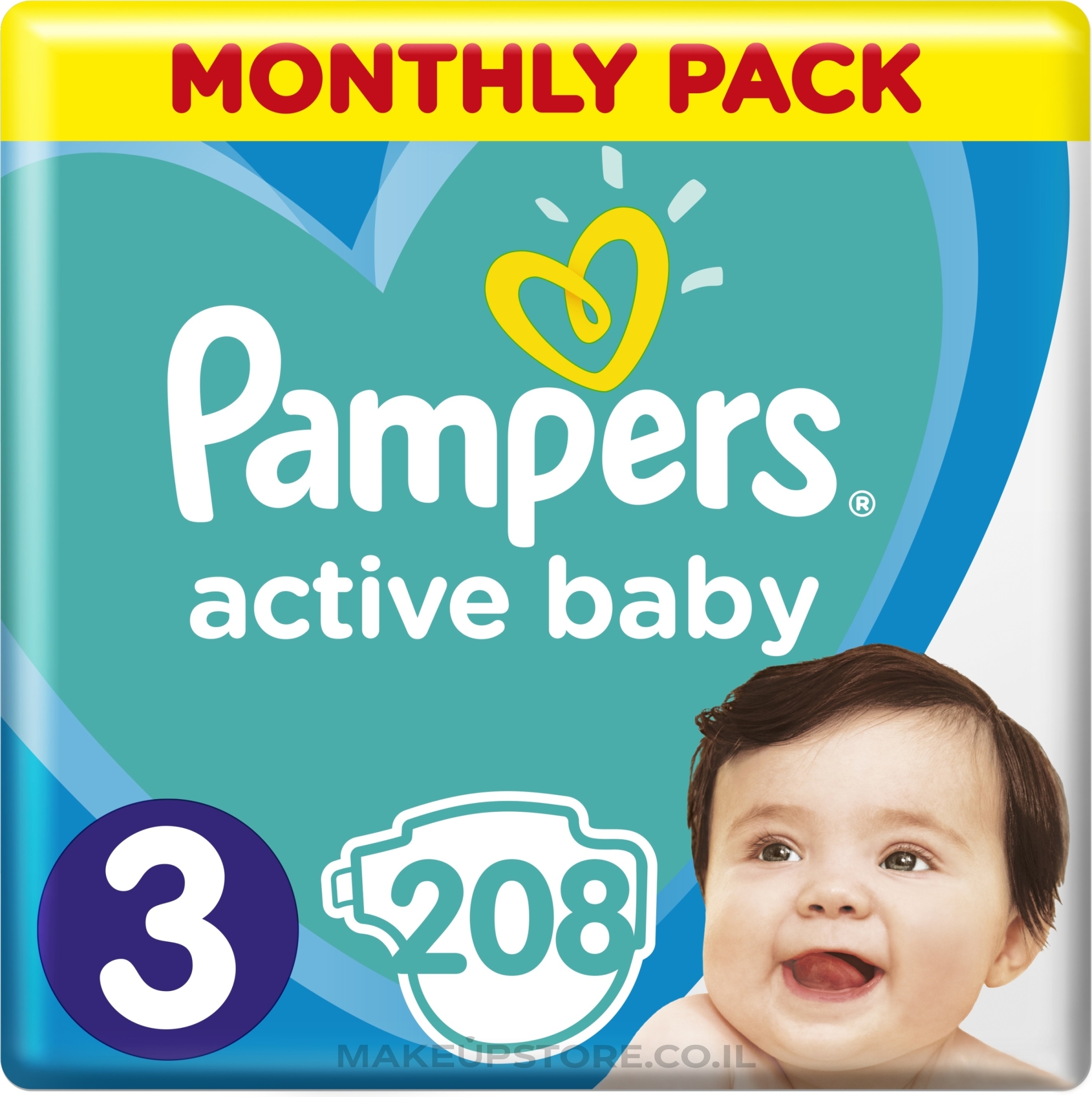 pampers 208 szt