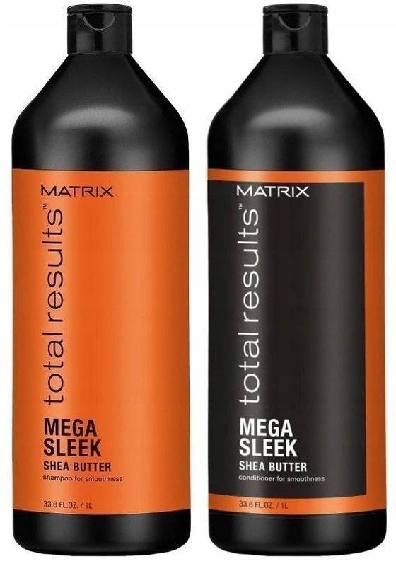 matrix mega sleek szampon z masłem shea 1000ml