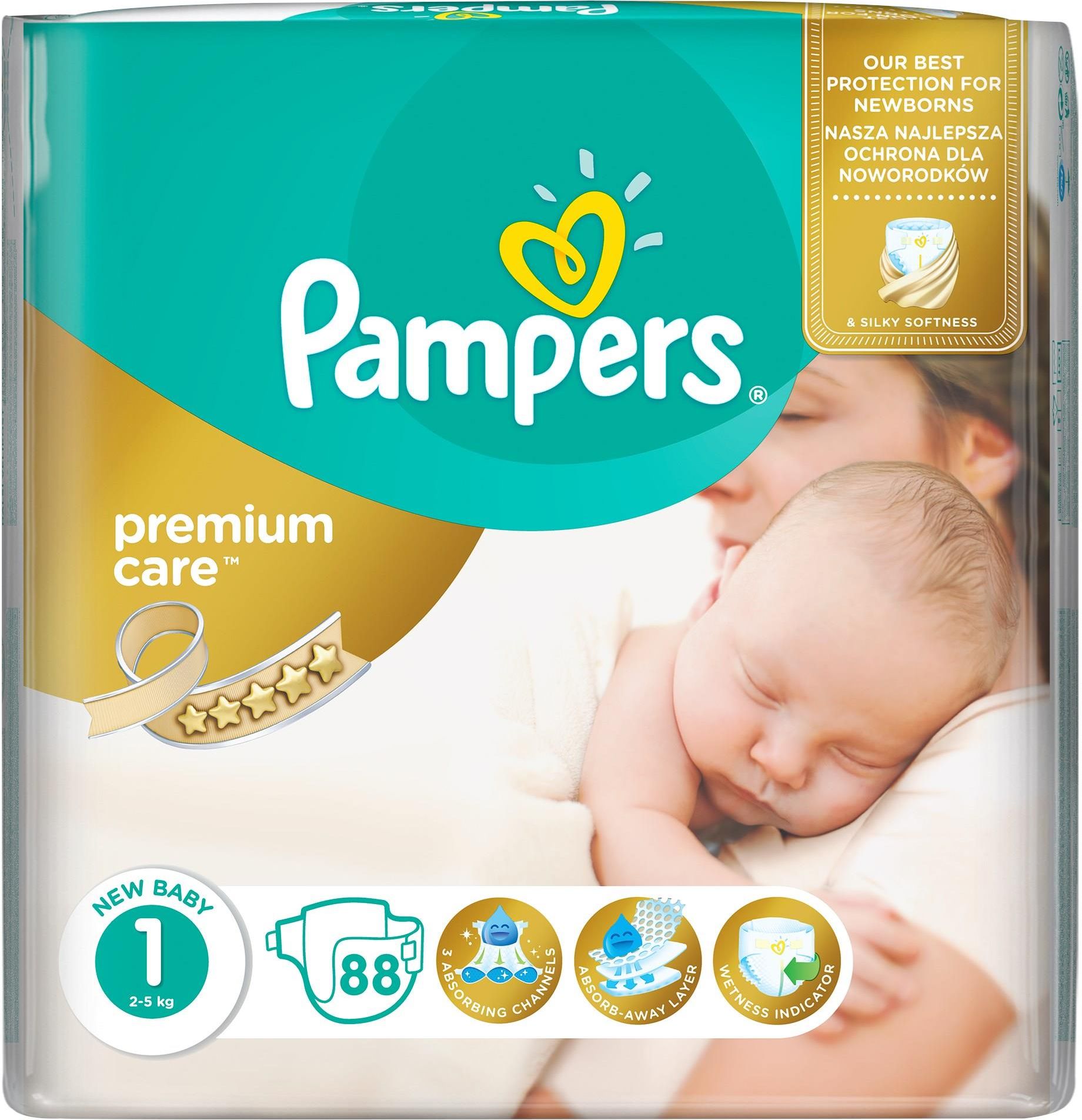 pampers premium care 1 pieluchy 88 szt ceneo