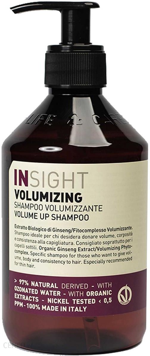 insight volumizing szampon objętość dla włosów cienkich opinie