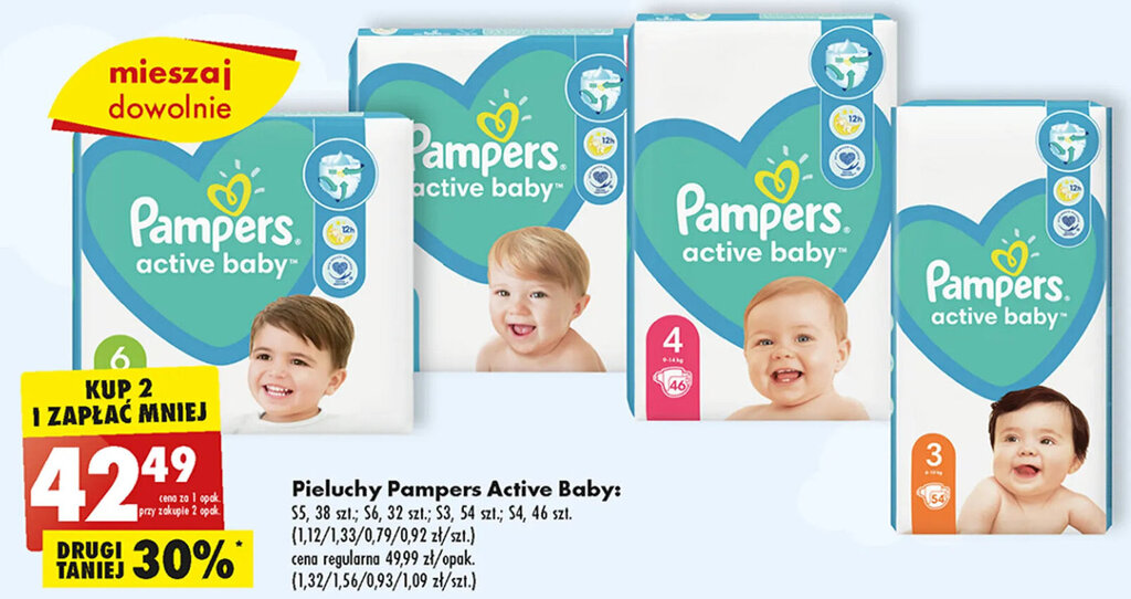 pampersy pampers 1 giga pack biedronka