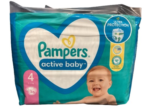 pampers activ baby dry 4 76sztuk