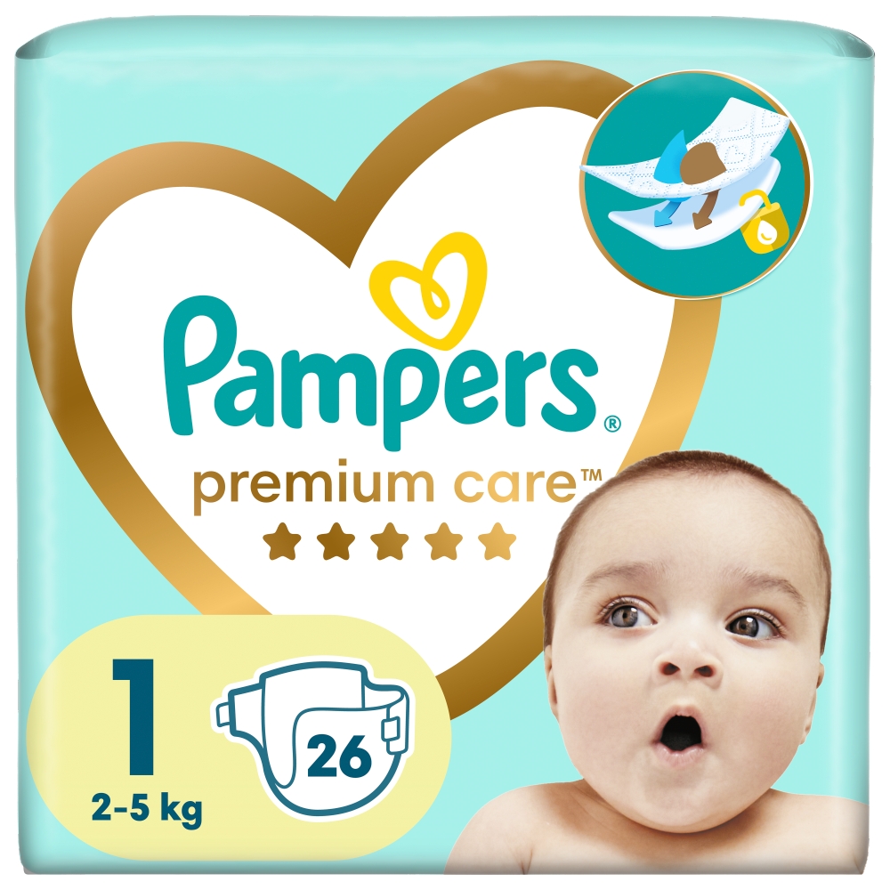 pieluszki pampers premium newborn 2-5 kg 26 szt