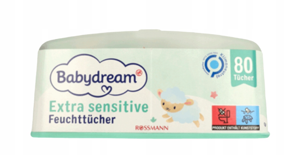 babydream chusteczki nawilżane w pudełku