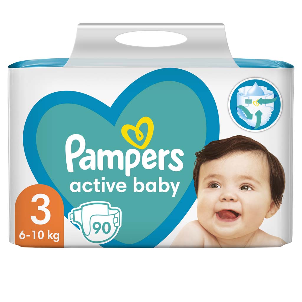 pampers active baby 3 104szt